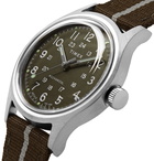 Timex - MK1 Hand-Wound 36mm Stainless Steel and Striped NATO Watch - Green