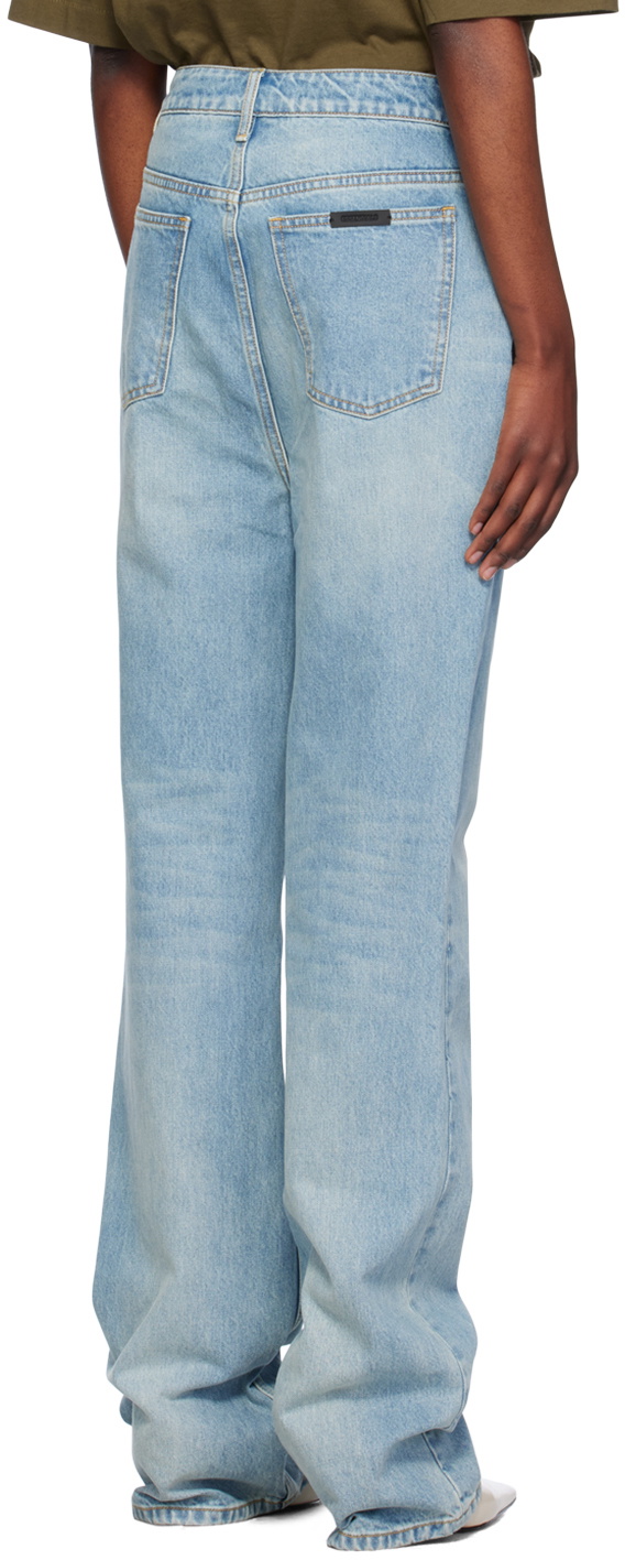 Fear of God ESSENTIALS Blue High-Waisted Jeans