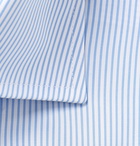 Canali - Light-Blue Striped Cotton-Poplin Shirt - Blue