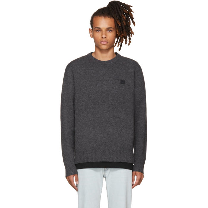 Photo: Acne Studios Grey Nalon Face Sweater