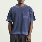 YMC Men's Spray Triple Pocket T Shirt in Blue
