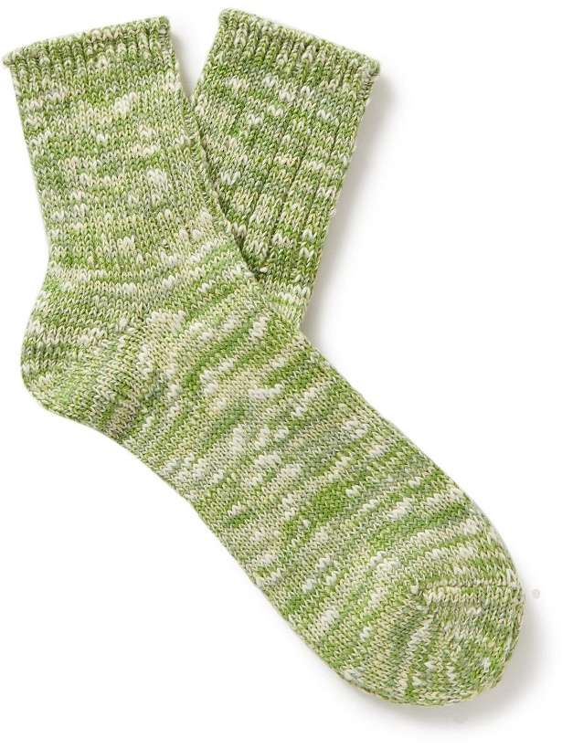 Photo: Anonymous ism - Ribbed Cotton-Blend Socks