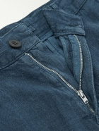 Portuguese Flannel - Straight-Leg Linen Trousers - Blue