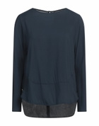 Manila Grace Womens Top in Midnight blue
