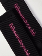 Billionaire Boys Club - Ribbed Logo-Jacquard Cotton-Blend Socks