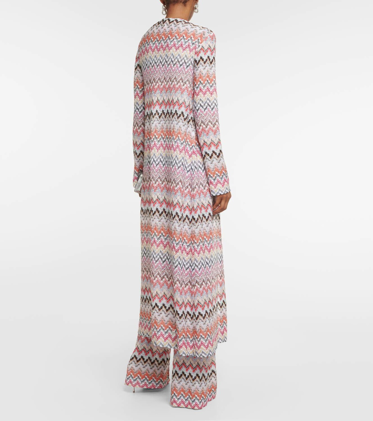 Missoni Zig Zag metallic knit cardigan