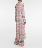 Missoni Zig Zag metallic knit cardigan