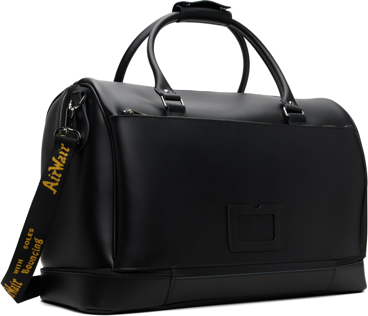Dr. Martens Black Smooth Leather Weekender Bag