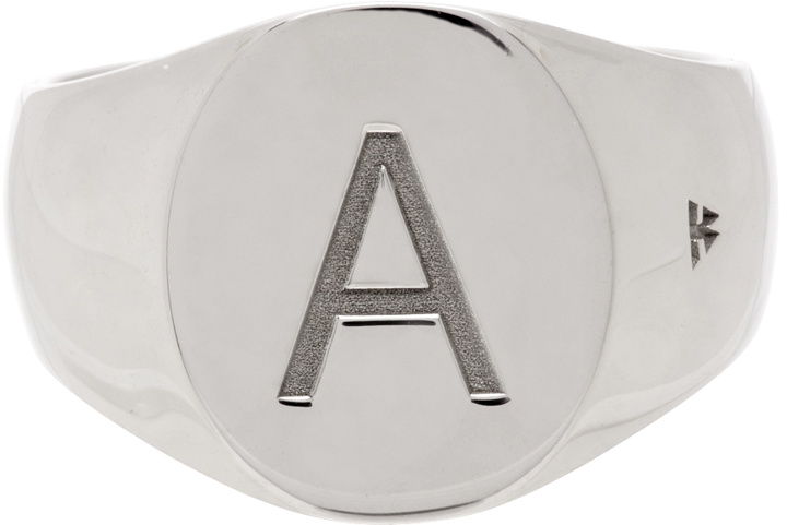Photo: Tom Wood SSENSE Exclusive Silver 'A' Ring