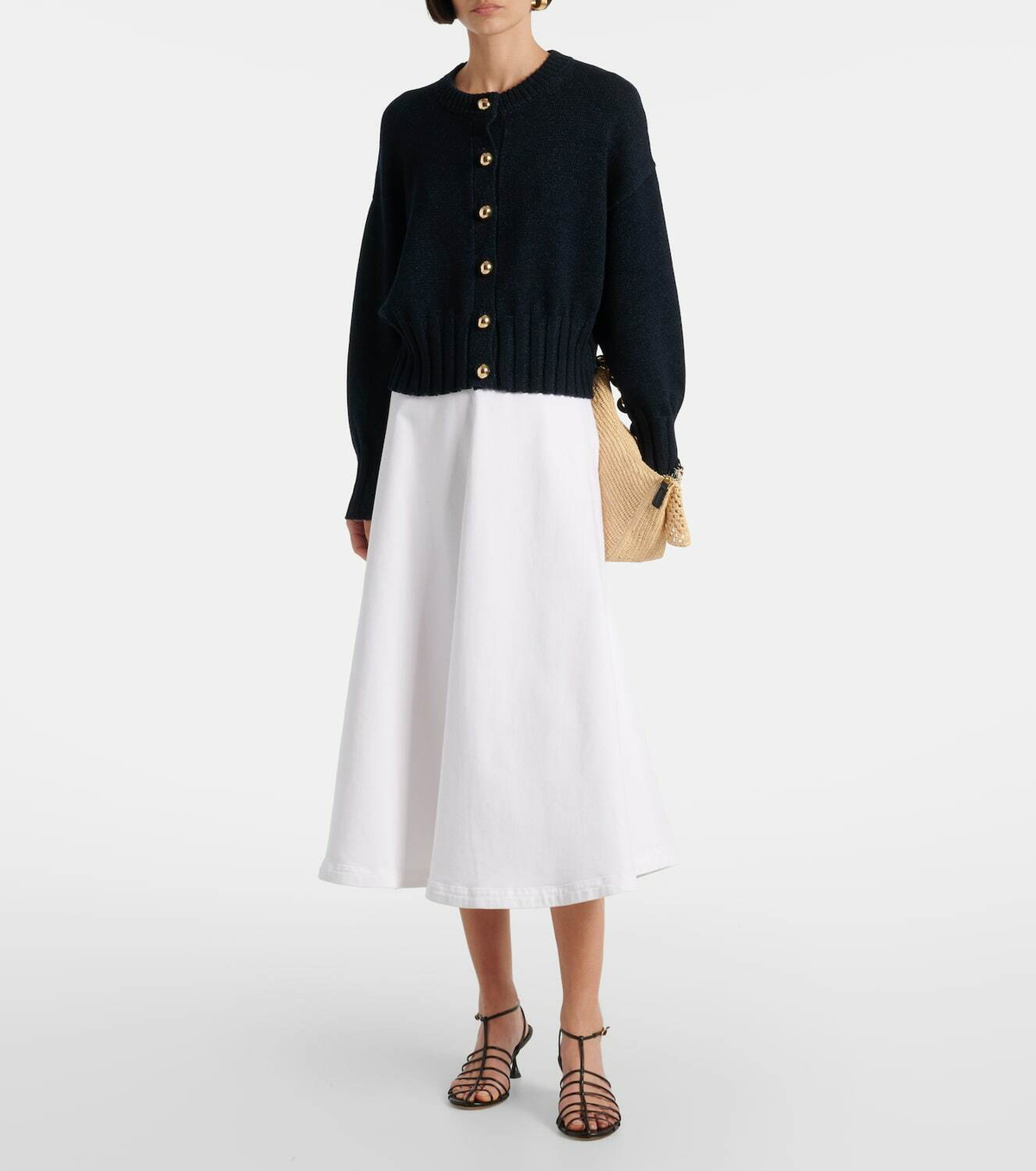Altuzarra Liam cotton and silk-blend cardigan
