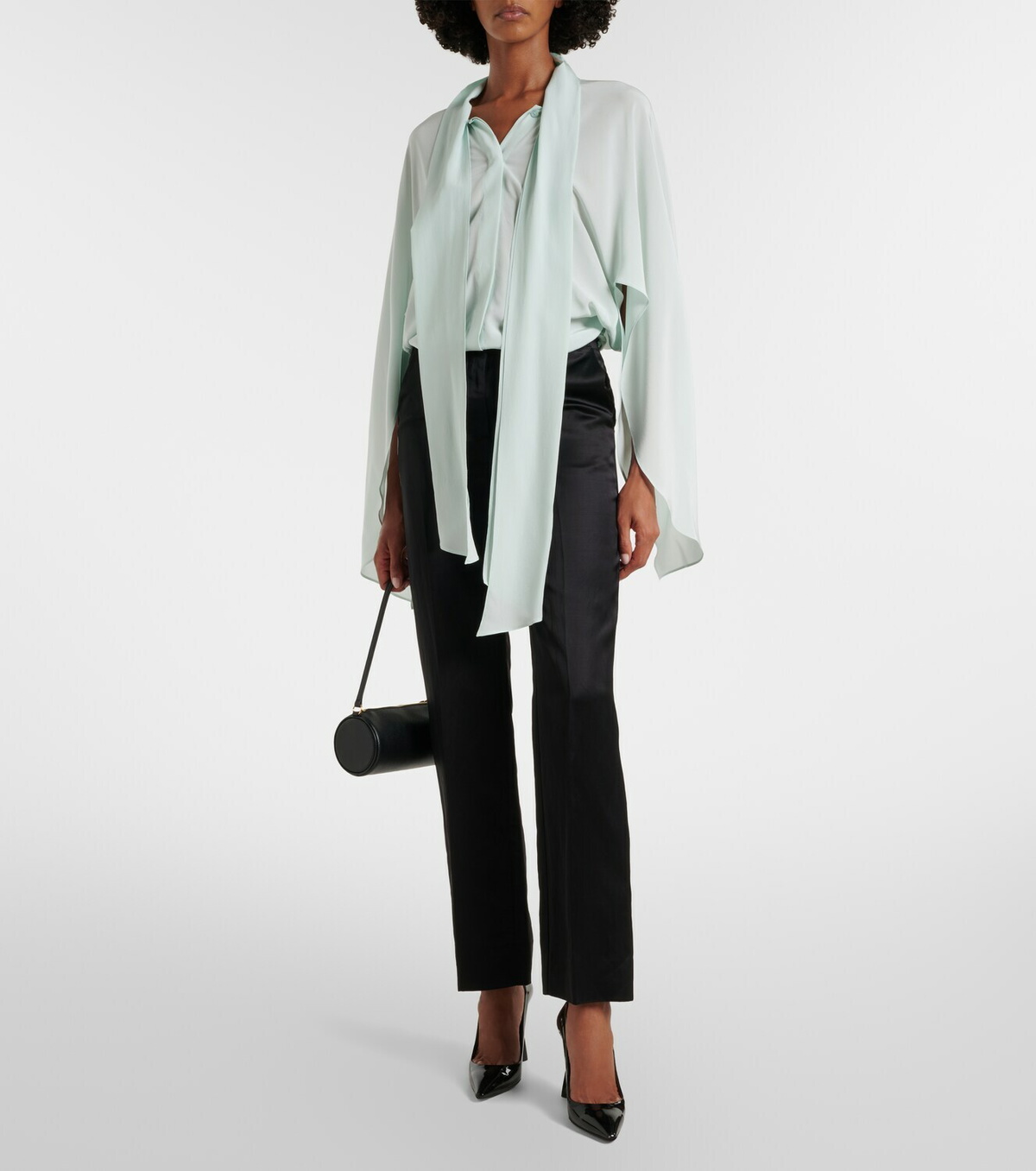 Stella McCartney Tie-neck silk blouse