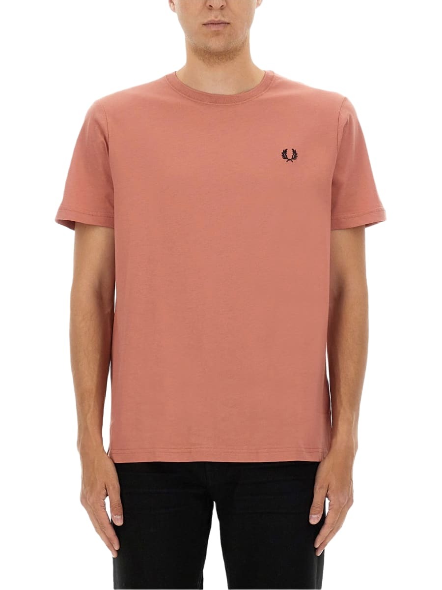 ★FRED PERRY★ Clubhouse Relaxed 1952 T-Shirt Oxblood AFPM25 Relaxed 1952 T-Shirt - Oxblood | Men's T-Shirts | Designer T