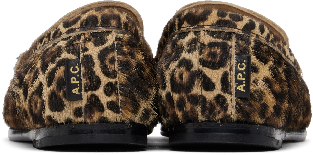 A.P.C. Black & Tan Swan Loafers