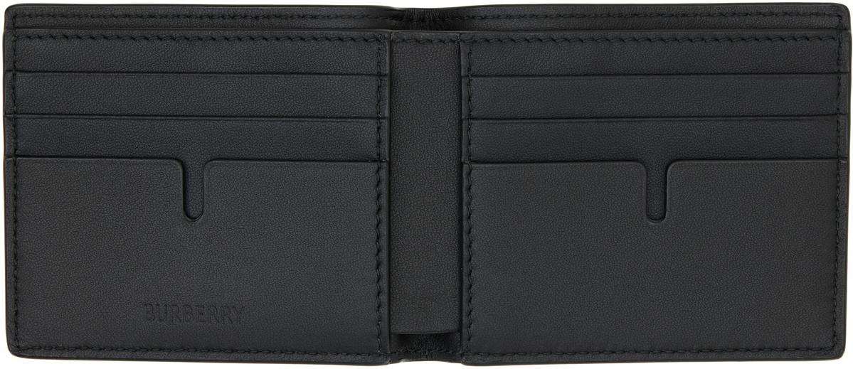 Burberry Gray City Check Slim Bifold Wallet