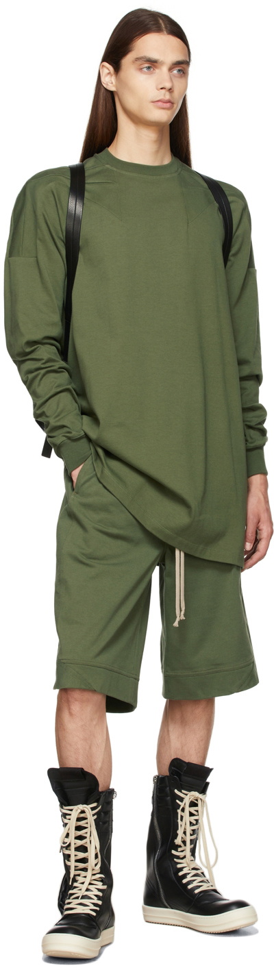 Rick Owens Green Baseball Sweatshirt Rick Owens