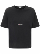 SAINT LAURENT - Loose Logo Print Cotton Jersey T-shirt