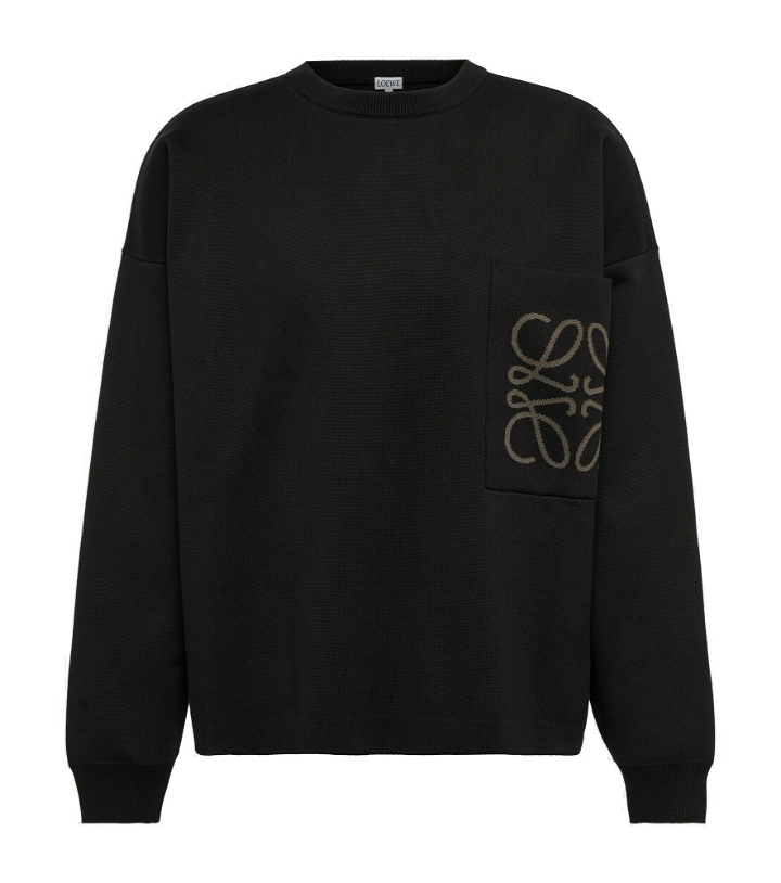 Photo: Loewe - Anagram cotton-blend sweatshirt