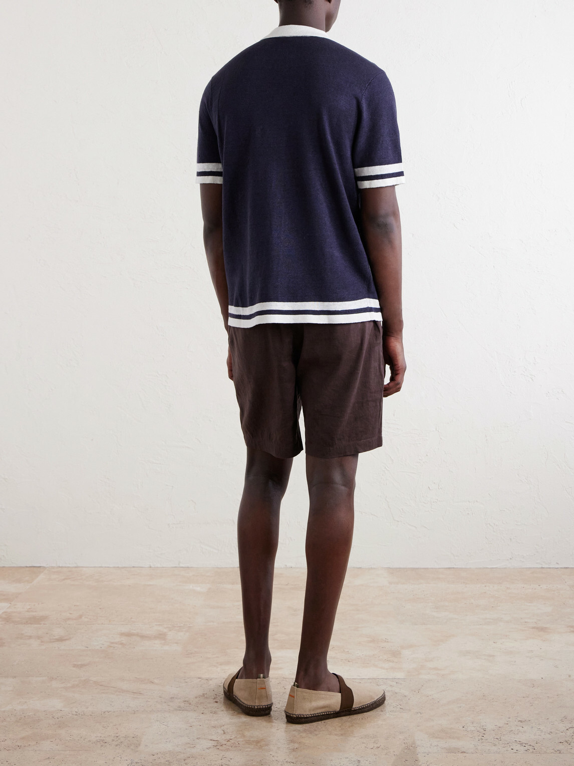 Onia - Camp-Collar Linen Shirt - Blue
