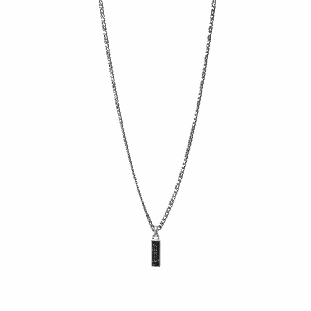 Gucci - Men - Silver and Enamel Pendant Necklace Silver