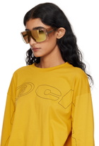 MM6 Maison Margiela Yellow Mask Sunglasses