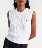 Polo Ralph Lauren Logo cable-knit cotton sweater vest
