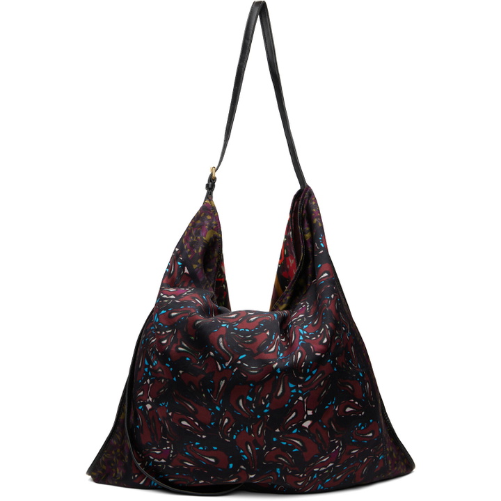 Photo: Dries Van Noten Burgundy Large Scarf Tote
