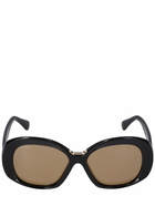 MAX MARA Edna Round Acetate Sunglasses