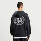 END. Leisure Zip Hoodie in Cinder Black