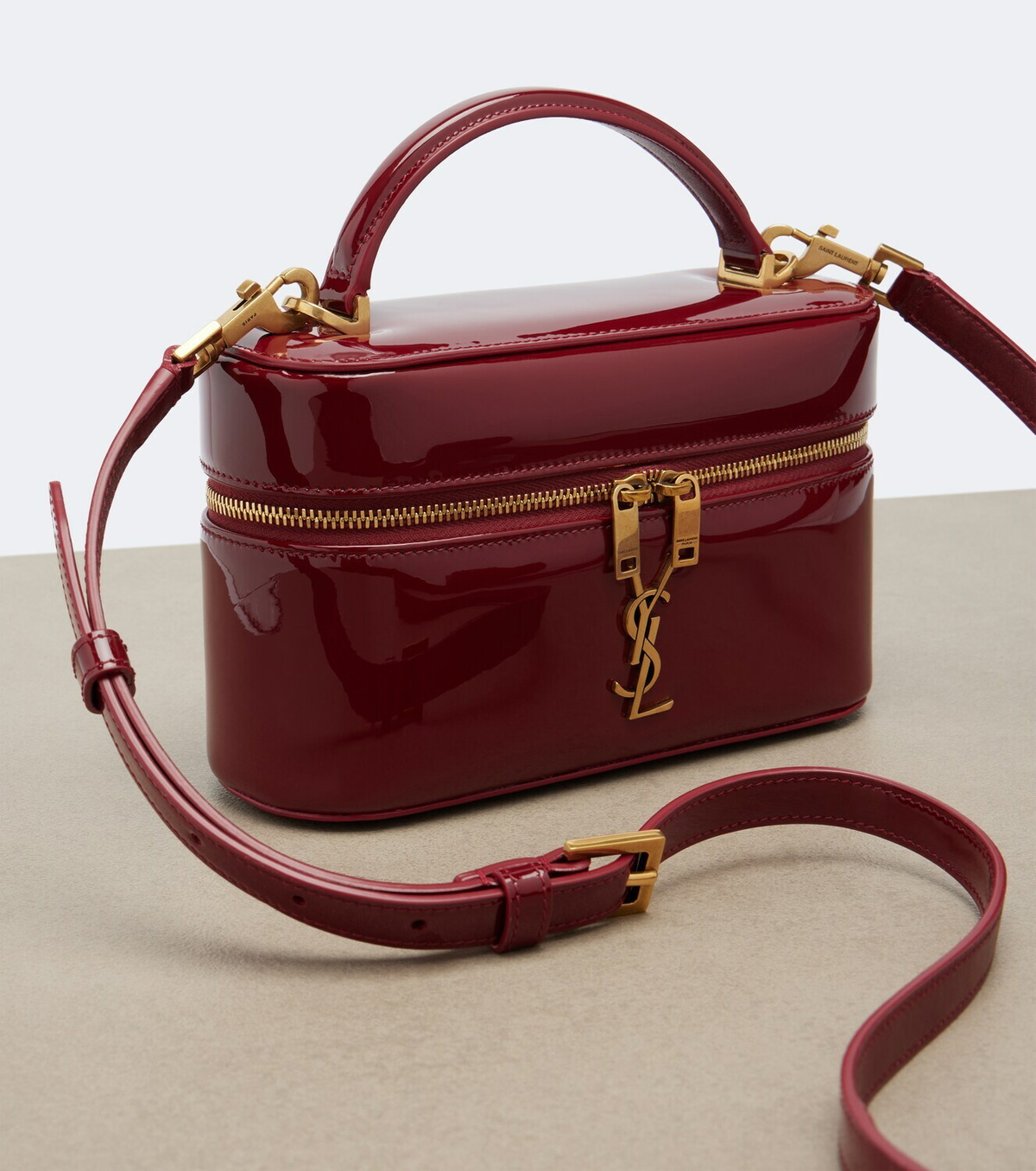 Saint Laurent Gaby patent leather vanity bag