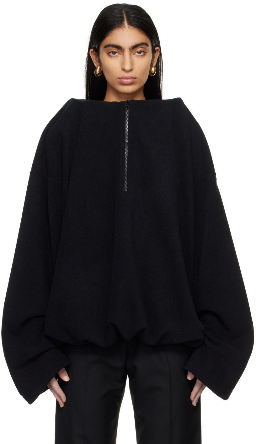 Marie Adam-Leenaerdt Black Structured Sweater