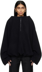 Marie Adam-Leenaerdt Black Structured Sweater
