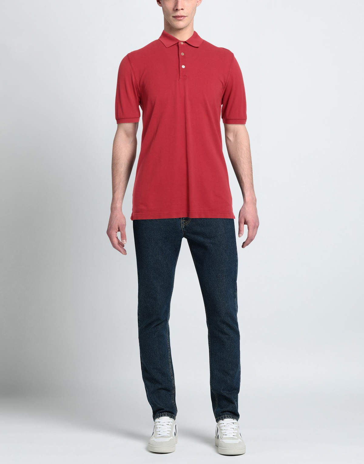 Fedeli Mens Polo shirt in Red