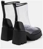 Nodaleto Bulla Rainy leather-trimmed PVC ankle boots