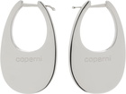 Coperni Silver Medium Swipe Earrings