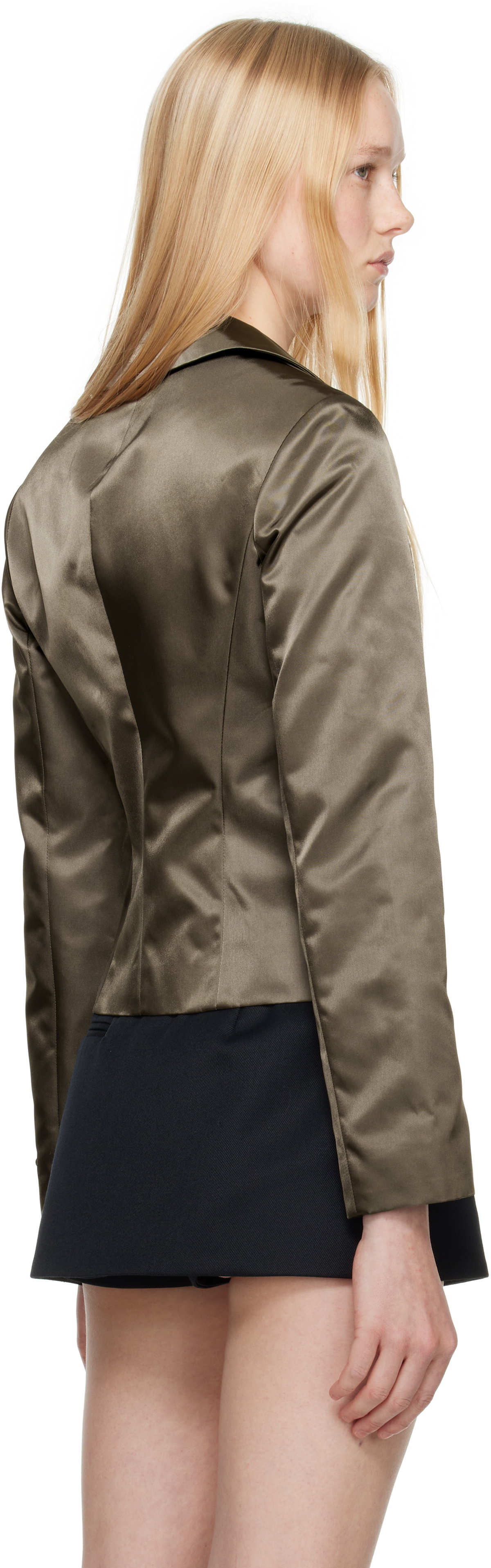 Sandy Liang Khaki Annecy Jacket