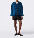 Bode Stagecoach embroidered cotton corduroy jacket