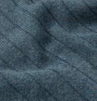 Lardini - Slim-Fit Ribbed Mélange Cashmere Sweater - Blue