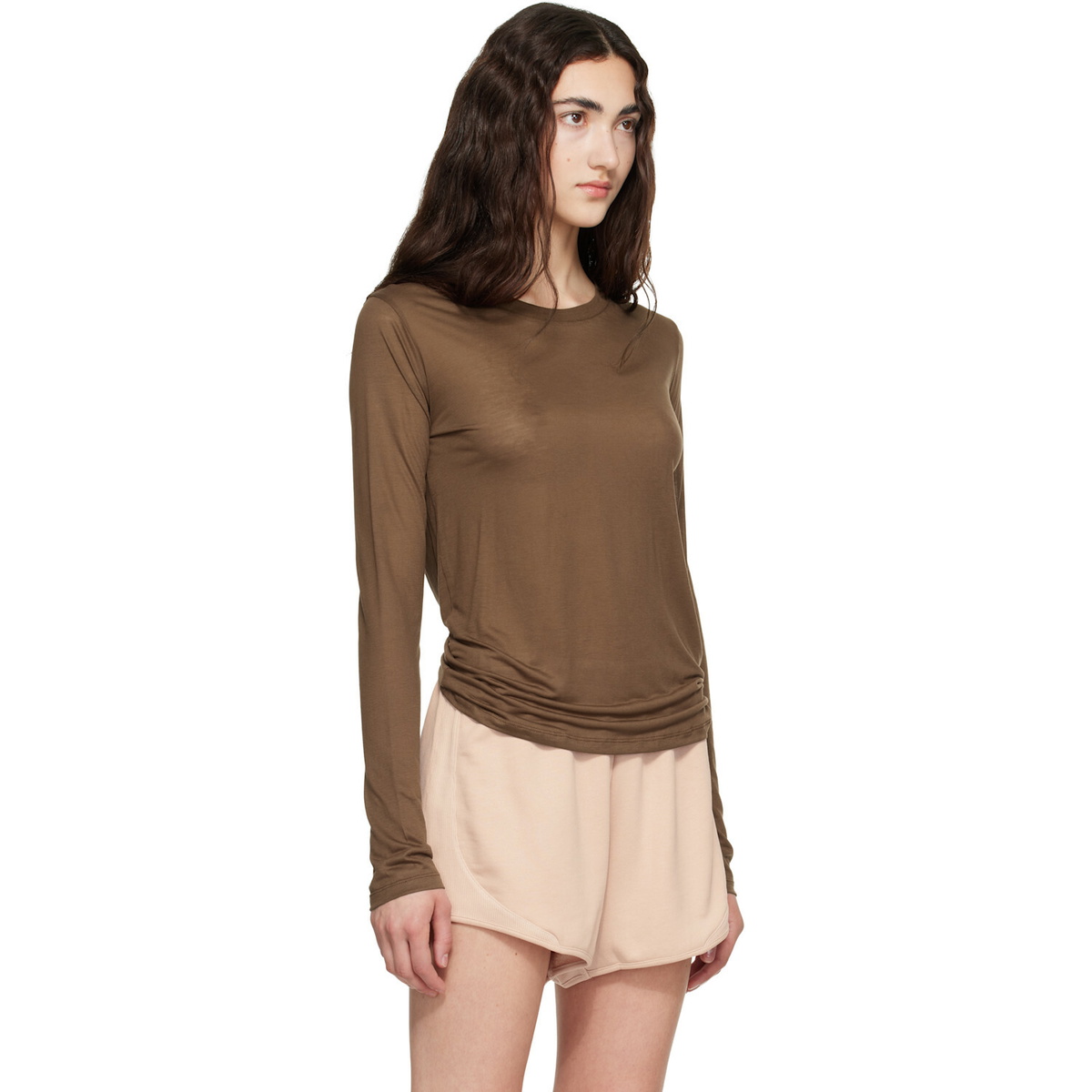 Baserange Brown Long Sleeve T-shirt