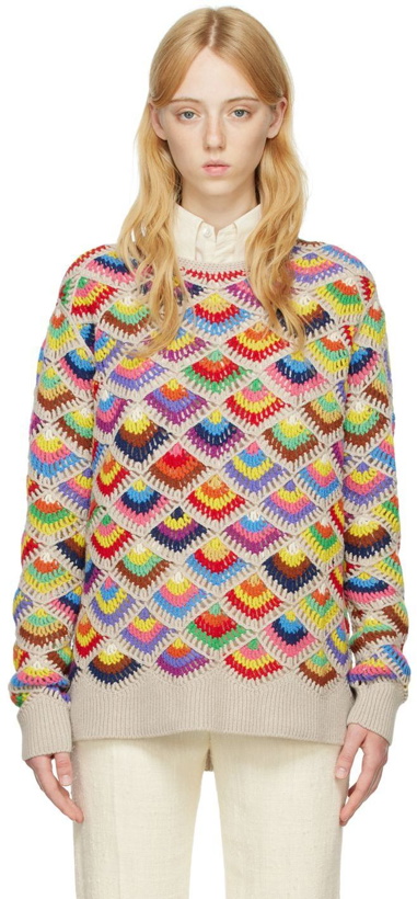 Photo: Chloé Multicolor Cashmere Sweater