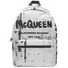 Alexander McQueen Men's Metropolotan Backpack in Black/White 