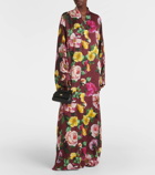 Dolce&Gabbana Printed silk maxi dress