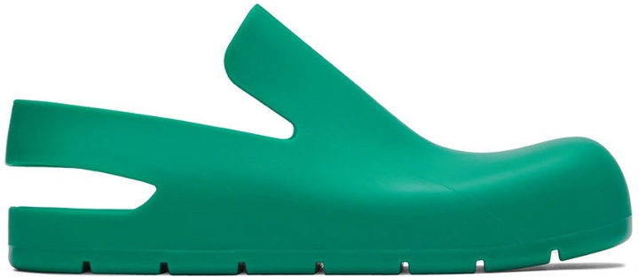 Photo: Bottega Veneta Green Puddle Loafers