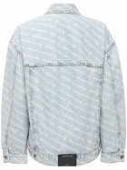 ALEXANDER WANG - Logo Printed Cotton Denim Jacket