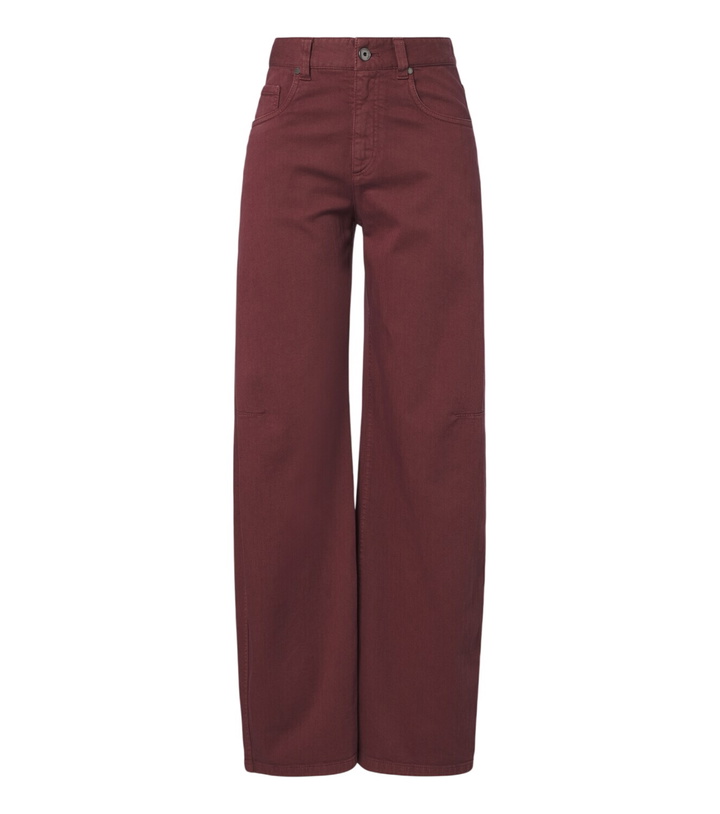 Photo: Brunello Cucinelli Monili barrel-leg jeans