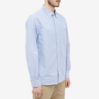 Beams Plus Men's Button Down Oxford Shirt in Blue