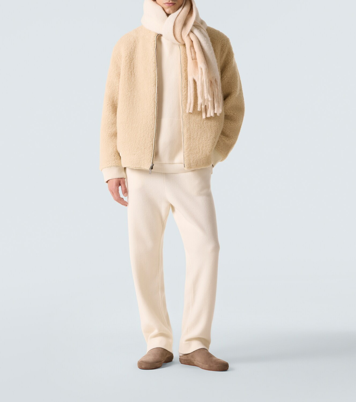 God's True Cashmere T-Bird cashmere jacket with emerald