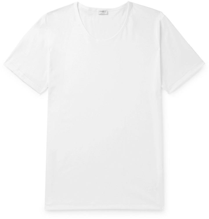 Photo: Zimmerli - Cotton-Jersey T-Shirt - White