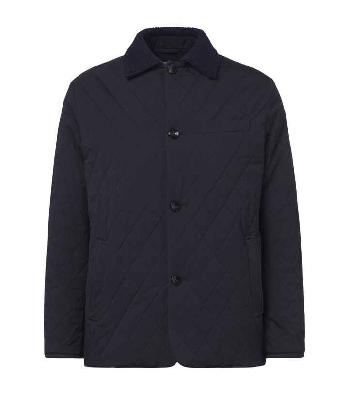 Photo: Agnona Quilted wool-trimmed jacket