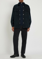Agolde Camyrn Denim Overshirt Black