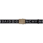 Givenchy Black and White Logo Tape Belt